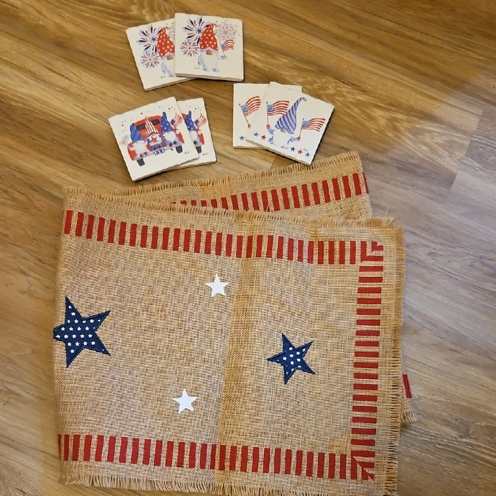 Thirstystone Patriotic Kitchen Linens Set - Red, Blue, White
